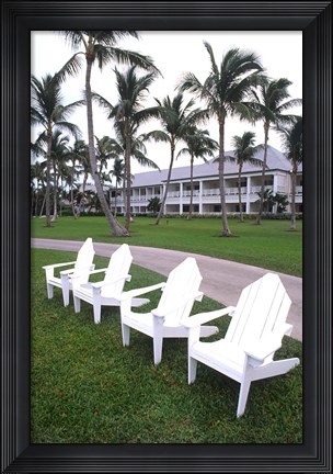Framed Adirondack Chairs, Ocean Club in Paradise, Atlantis Resort, Bahamas Print
