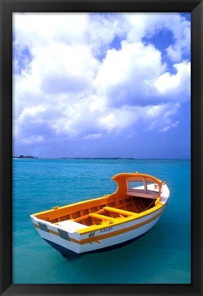 Framed Close-up of Fishing Boat, Aruba Print