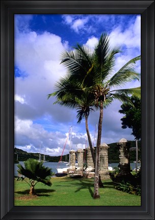Framed Colorful Nelsons Dockyard, English Harbour, Antigua Print
