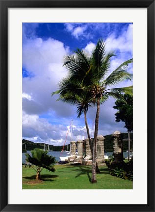 Framed Colorful Nelsons Dockyard, English Harbour, Antigua Print