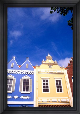 Framed Dutch Architecture, Oranjestad, Aruba Print