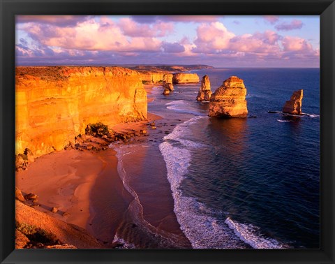 Framed Morning at 12 Apostles, Great Ocean Road, Port Campbell National Park, Victoria, Australia Print