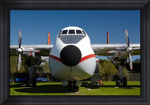 Framed Argosy cargo airplane, Marlborough, New Zealand Print