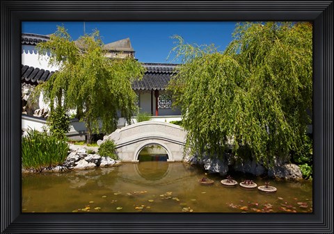 Framed Chinese Gardens, Dunedin, South Island, New Zealand Print