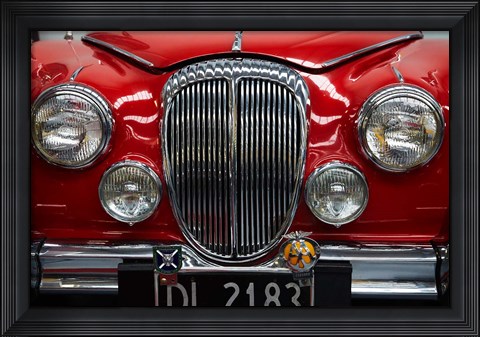 Framed Classic car, Mark I Jaguar Print