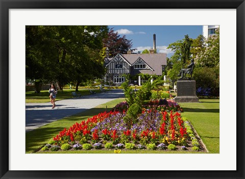 Framed Curator&#39;s House and Botanic Gardens, Hagley Park, Christchurch, South Island, New Zealand Print