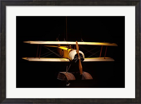 Framed Sopwith Baby seaplane, War plane, New Zealand Print
