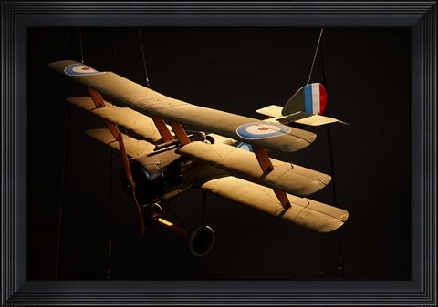 Framed Sopwith triplane, War plane, Marlborough, New Zealand Print