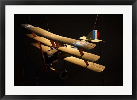 Framed Sopwith triplane, War plane, Marlborough, New Zealand Print