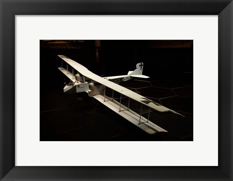 Framed WWI Gotha bomber war plane, Marlborough, New Zealand Print