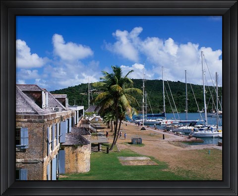 Framed Copper and Lumber Store, Antigua, Caribbean Print