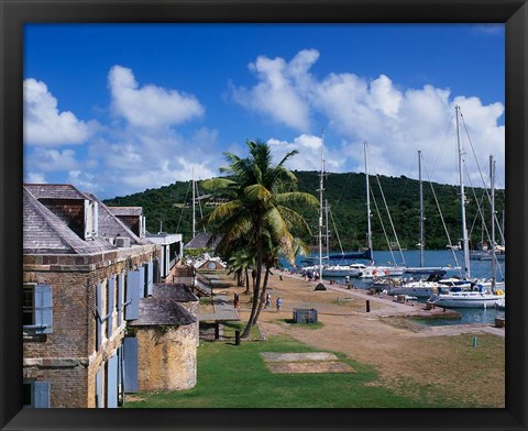 Framed Copper and Lumber Store, Antigua, Caribbean Print