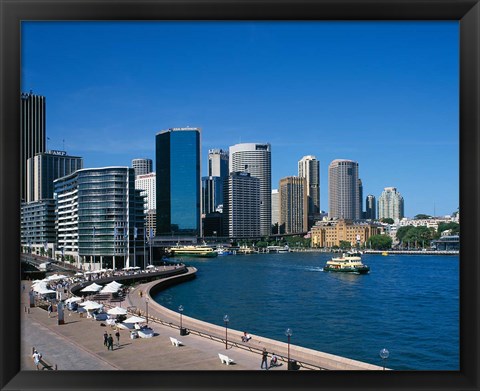 Framed Circular Quay, Sydney, Australia Print