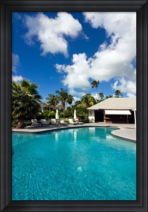 Framed Carlisle Bay Hotel, Antigua, West Indies, Caribbean Print