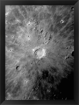 Framed Lunar Crater Copernicus Print