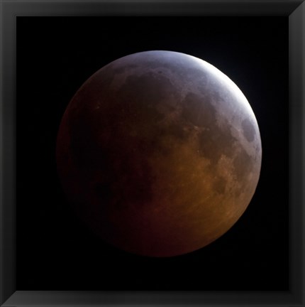 Framed Lunar Eclipse (square) Print