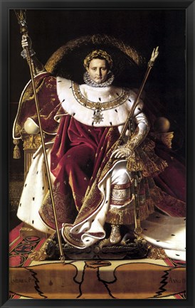 Framed Napoleon Bonaparte (restored) Print