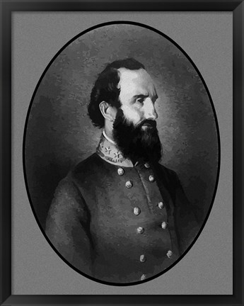 Framed General Stonewall Jackson Print