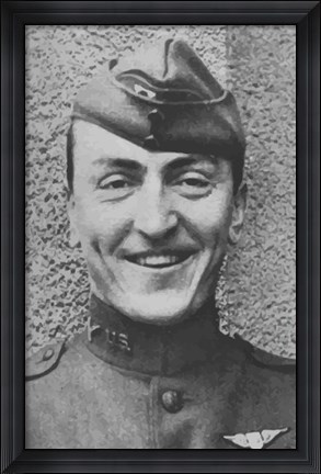Framed Eddie Rickenbacker (close-up) Print
