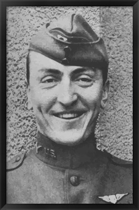 Framed Eddie Rickenbacker (close-up) Print