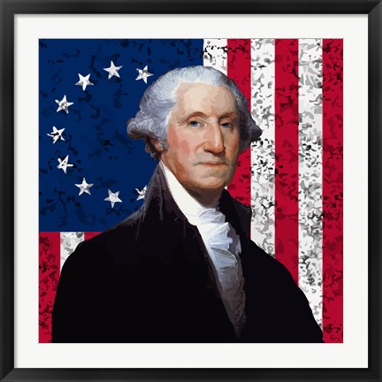 Framed George Washington Print