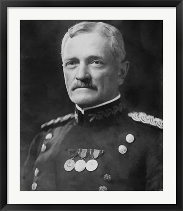 Framed General John Joseph Pershing (digitally restored) Print