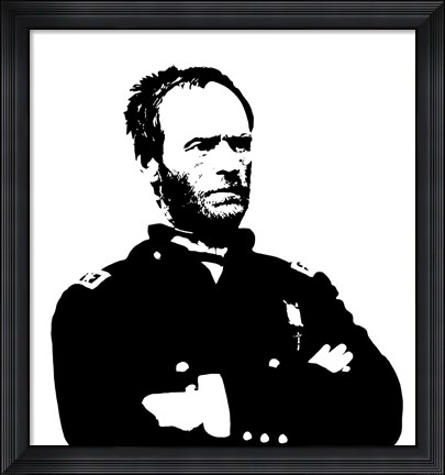 Framed General Sherman Print