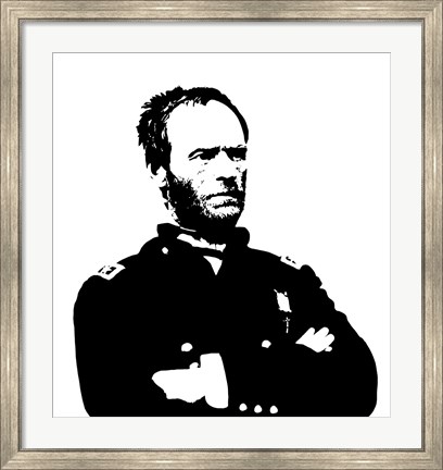 Framed General Sherman Print