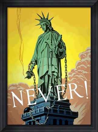 Framed Never! Print