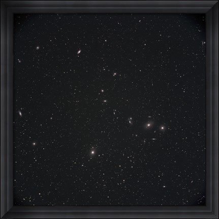 Framed Markarian&#39;s Chain Galaxies Print