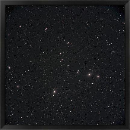 Framed Markarian&#39;s Chain Galaxies Print