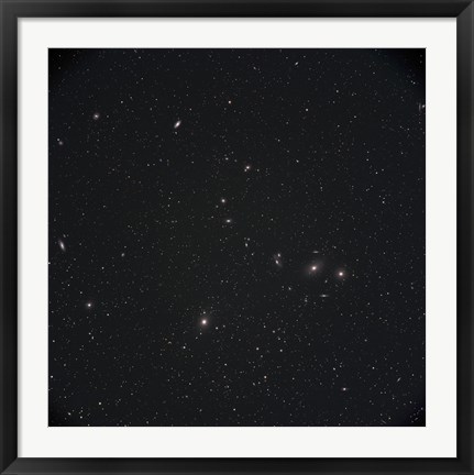 Framed Markarian&#39;s Chain Galaxies Print