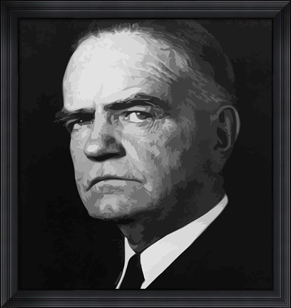 Framed Naval officer William Frederick Halsey, Jr Print