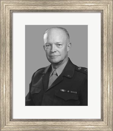 Framed Dwight D Eisenhower Print
