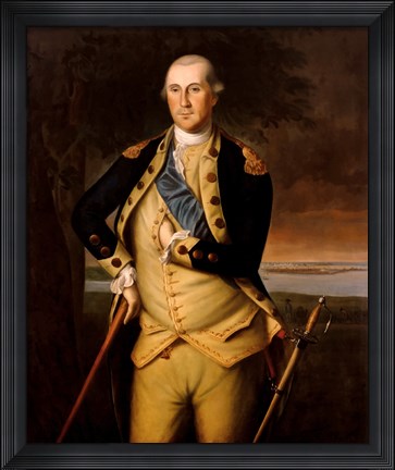 Framed General George Washington Print
