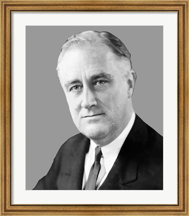 Framed Franklin Delano Roosevelt Print