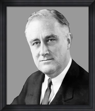 Framed Franklin Delano Roosevelt Print