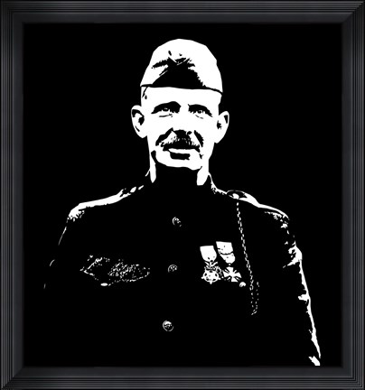Framed Sergeant Alvin York Print
