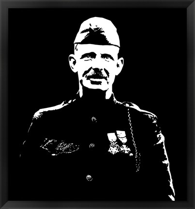 Framed Sergeant Alvin York Print