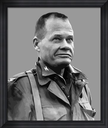 Framed Lieutenant General Lewis Burwell Chesty Puller Print