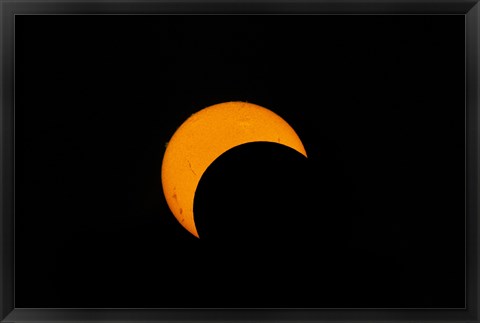 Framed Partial Solar Eclipse (2012) Print