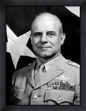 Framed General James Harold Doolittle (close up) Print