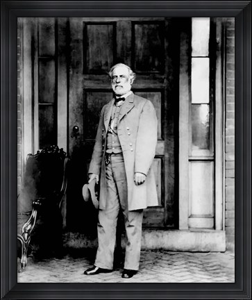 Framed General Robert E Lee Standing Print
