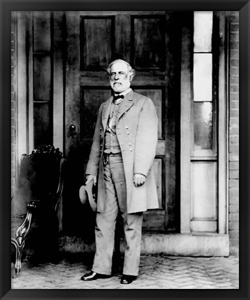 Framed General Robert E Lee Standing Print