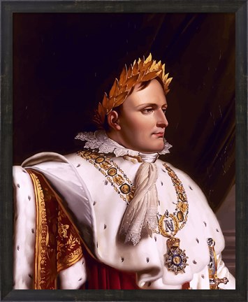 Framed Napoleon Bonaparte (side profile) Print