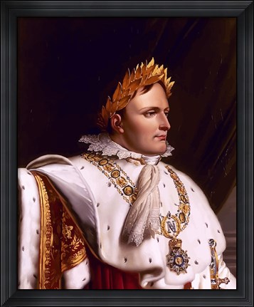 Framed Napoleon Bonaparte (side profile) Print