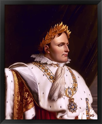 Framed Napoleon Bonaparte (side profile) Print