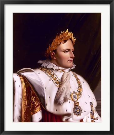 Framed Napoleon Bonaparte (side profile) Print