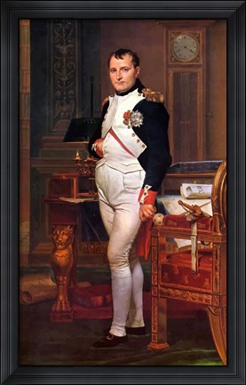 Framed Napoleon Bonaparte (digitally restored) Print