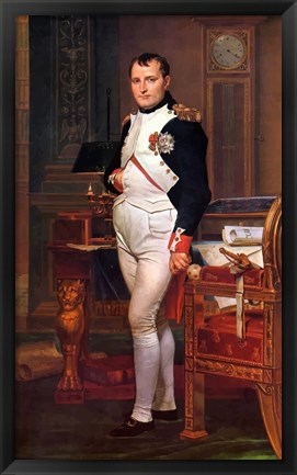 Framed Napoleon Bonaparte (digitally restored) Print